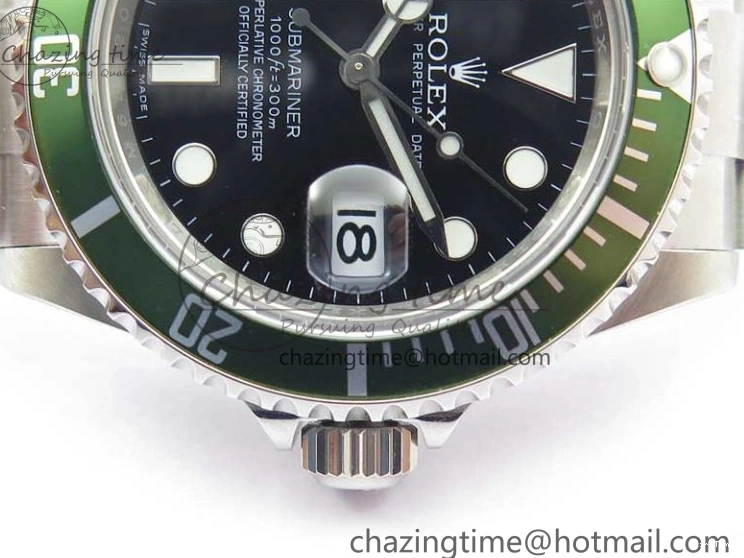 MiroTime 0421 Effortless Submariner 16610 LV Kermit Green 904L Steel ARF1:1 Best Edition on SS Bracelet SH 2577